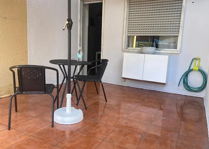 T1 Totalmente Equipado Terraço Privado Appartement