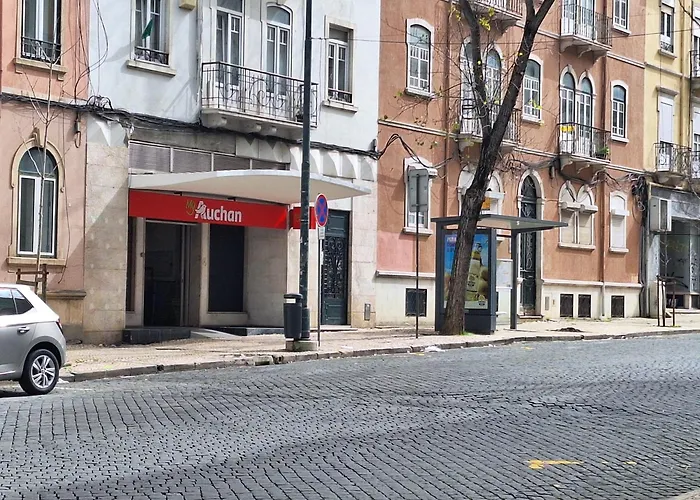 Lägenhet T1 Totalmente Equipado Terraco Privado *